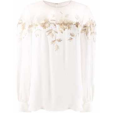 panelled appliqué top