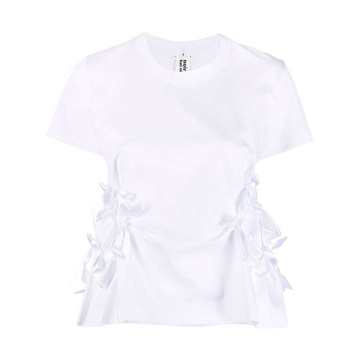 bow-detail cropped T-shirt