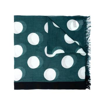 polka dot-print scarf