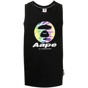 logo-print tank top