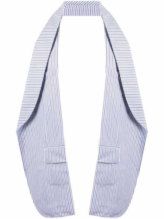 striped halterneck waistcoat展示图