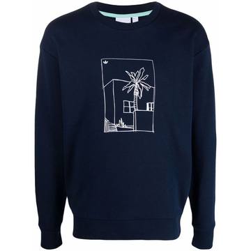 graphic crewneck sweatshirt