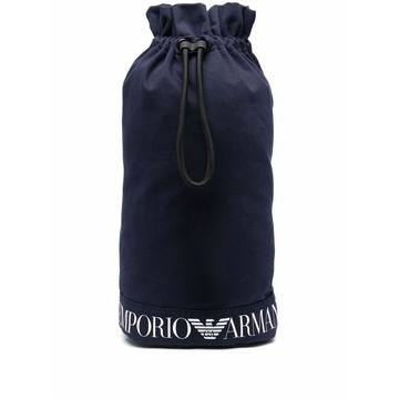 logo-print drawstring backpack