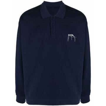 Needle logo polo shirt