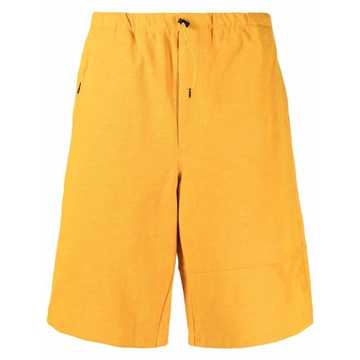 drawstring track shorts