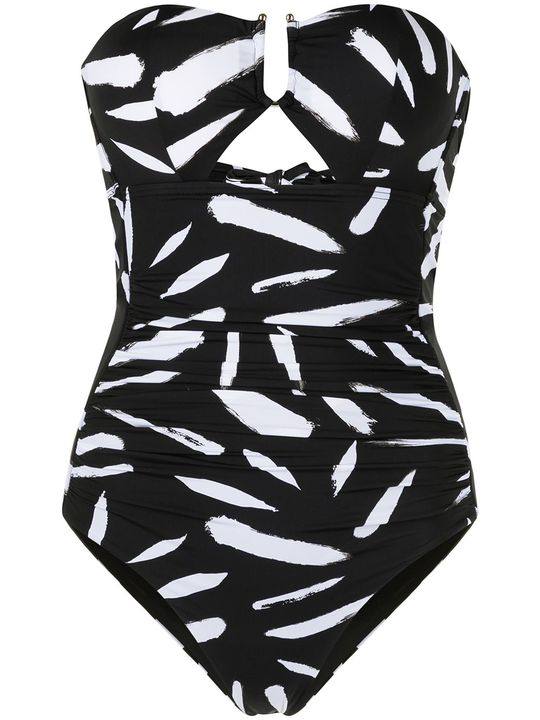 abstract-print swimsuit展示图