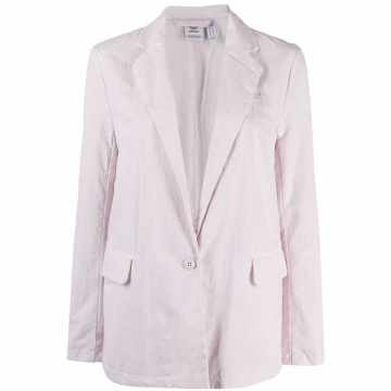 Luxe one-button blazer