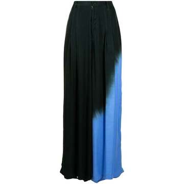 gradient-effect wide-leg trousers