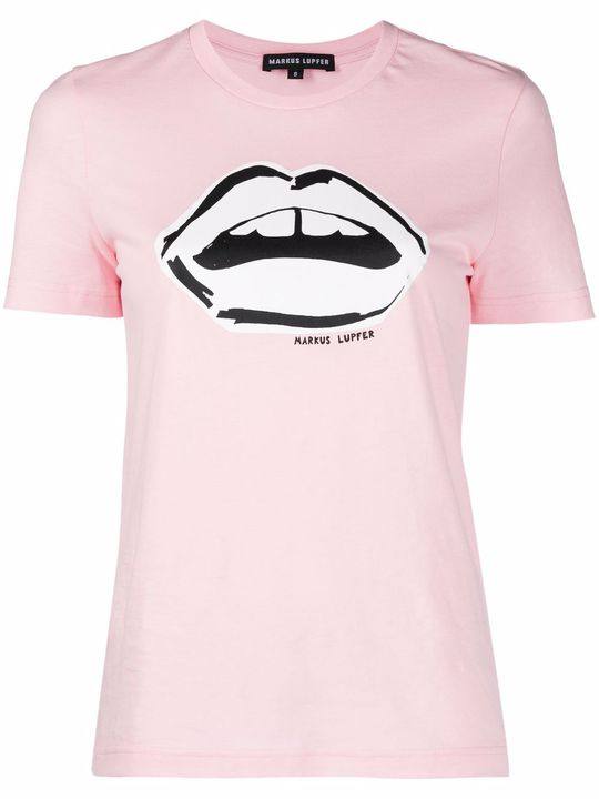 lip sketch logo T-shirt展示图