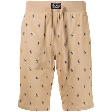 Polo Pony-print track shorts