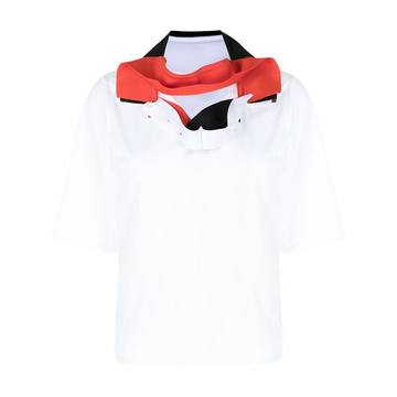 hybrid-collar polo shirt