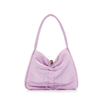 Felix Ruched Nylon Shoulder Bag