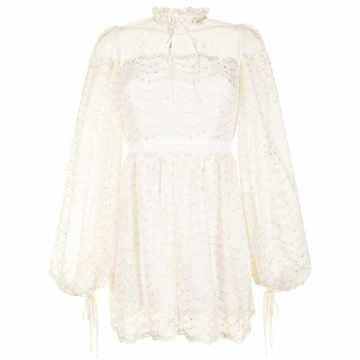 Moonstruck lace playsuit