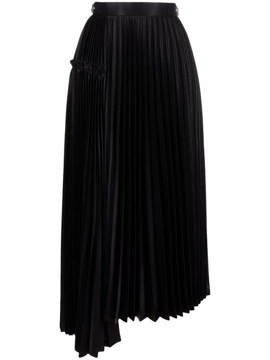 panelled pleated midi skirt展示图