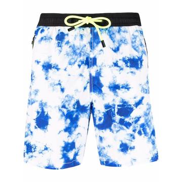 tie-dye print board shorts