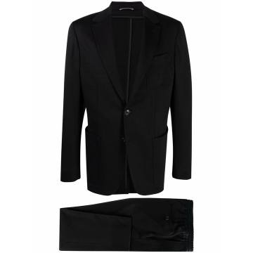 wool-jersey single-breasted suit