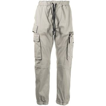 stretch-cotton cargo trousers