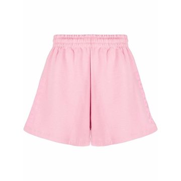 organic cotton embroidered-logo shorts