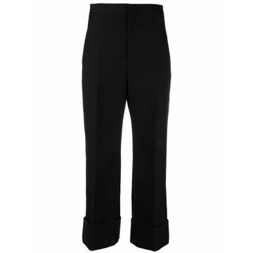 cropped tailored trousers