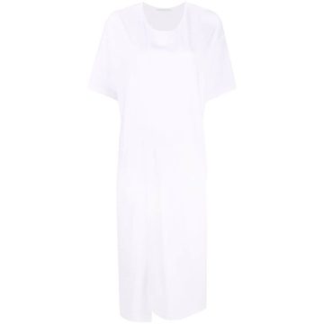 long cotton T-shirt dress