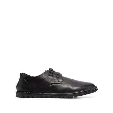 contrast-sole Derby shoes