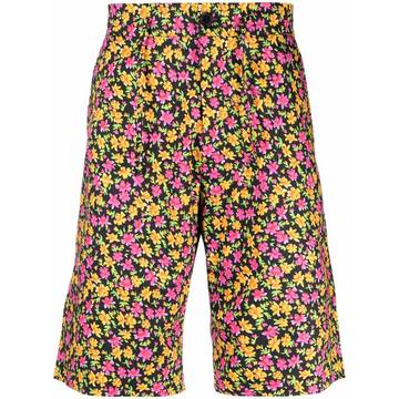 floral-print deck shorts