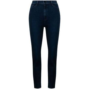 Cindy ankle-slit slim-cut jeans