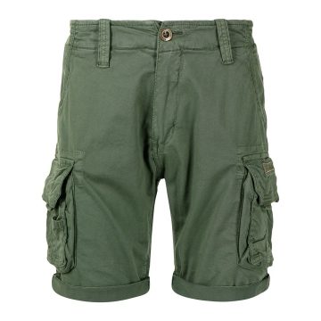logo-embroidered cargo shorts