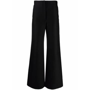 wide-leg high-waisted trousers