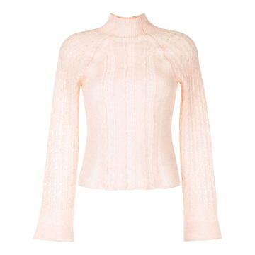 long-sleeve knitted jumper