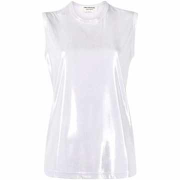 coated sleeveless T-shirt