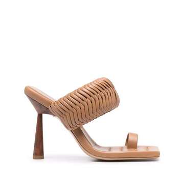 Rosie interwoven high-heel mules