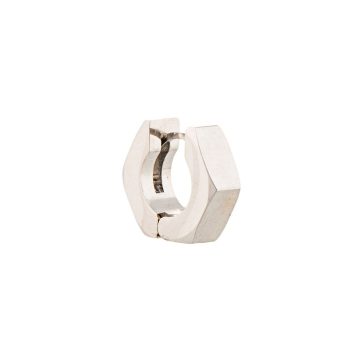 Hexnut logo雕刻圆形耳环
