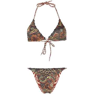 animal print bikini set