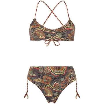 reversible animal print bikini