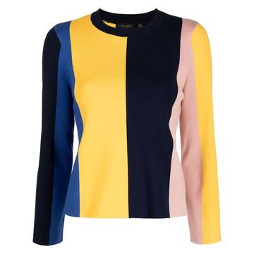 colour-block jumper