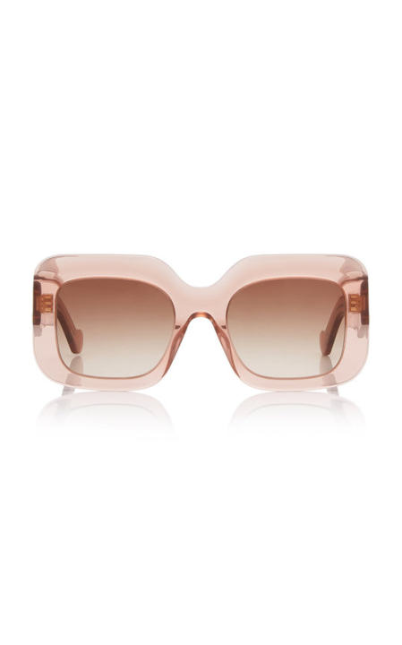 Oversized Square-Frame Acetate Sunglasses展示图
