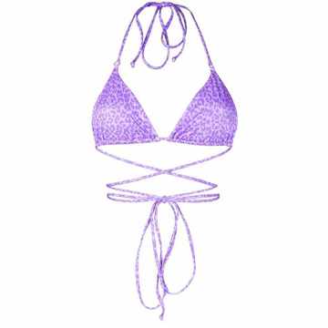 Veronika tie-fastening bikini top