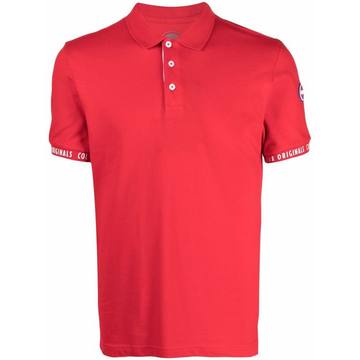 logo cuff polo shirt