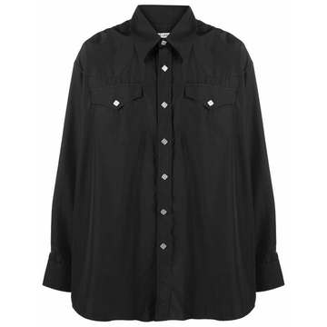 buttoned-pocket shirt