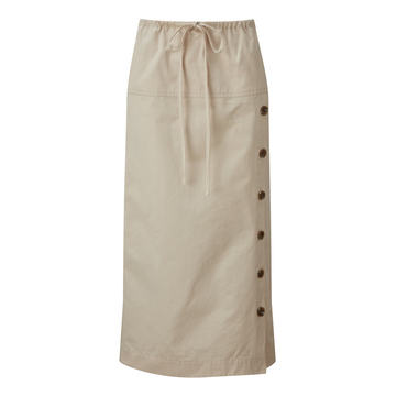 Drawstring Midi Skirt