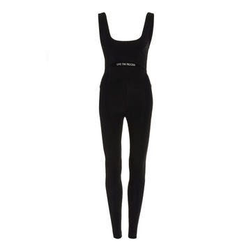 Cutout Stretch-Jersey Bodysuit