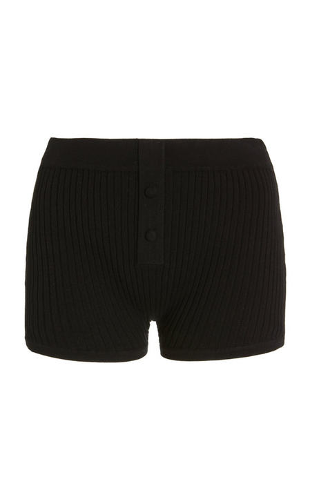 Ribbed-Knit Boy Shorts展示图