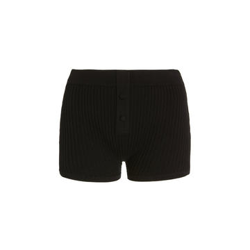 Ribbed-Knit Boy Shorts