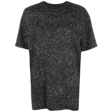 splatter-print T-shirt