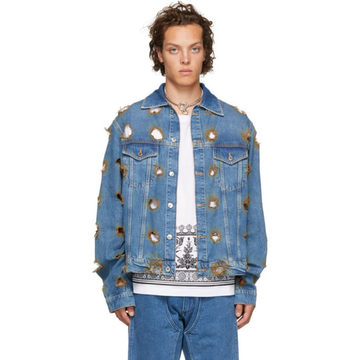 Blue Denim Burned Jacket