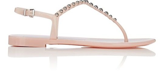 Studded PVC Thong Sandals展示图