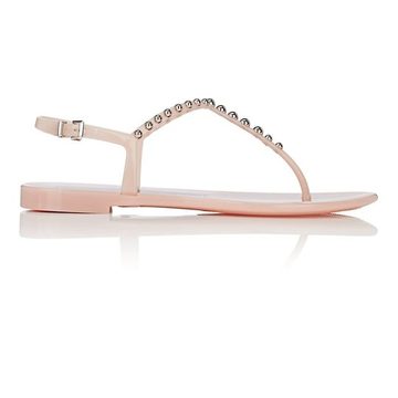 Studded PVC Thong Sandals