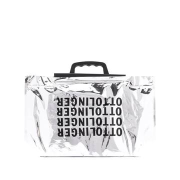 logo print tote bag