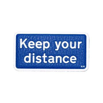 'Keep your distance'包袋贴花